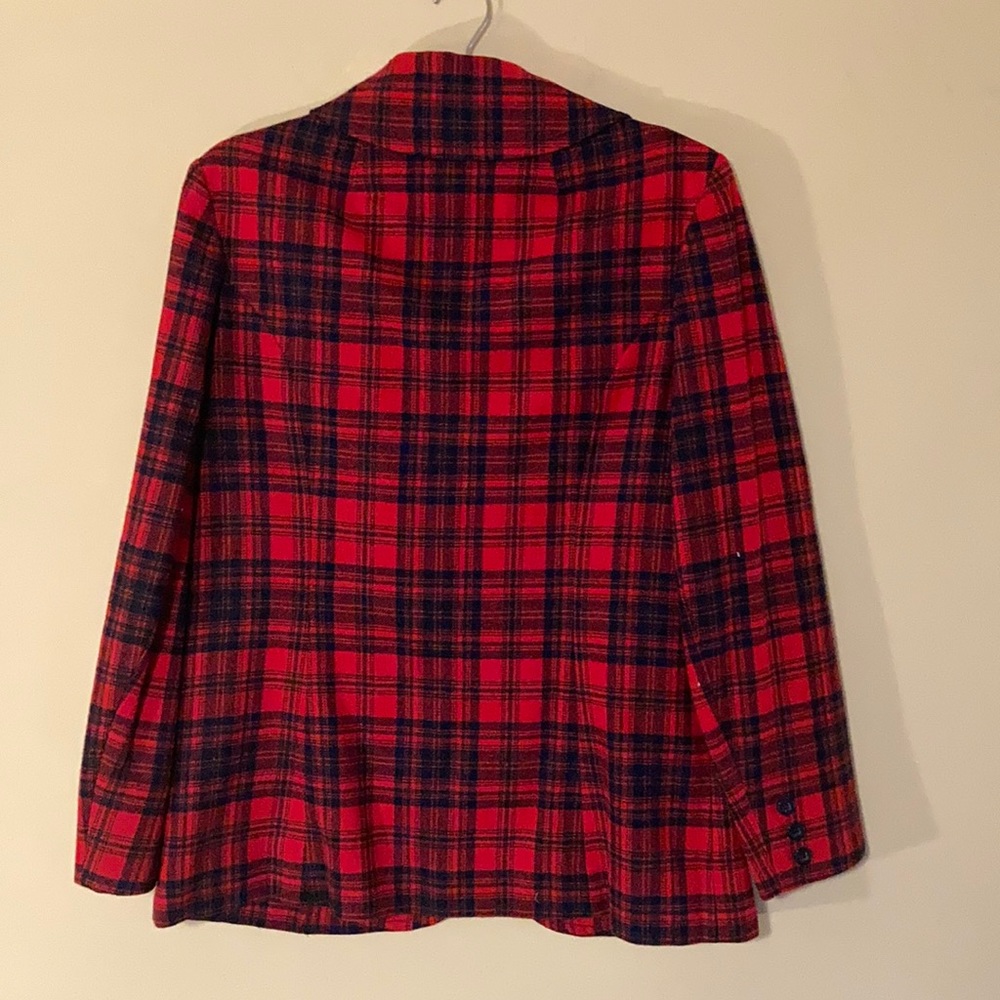 Red Plaid Pendleton Jacket - image 6